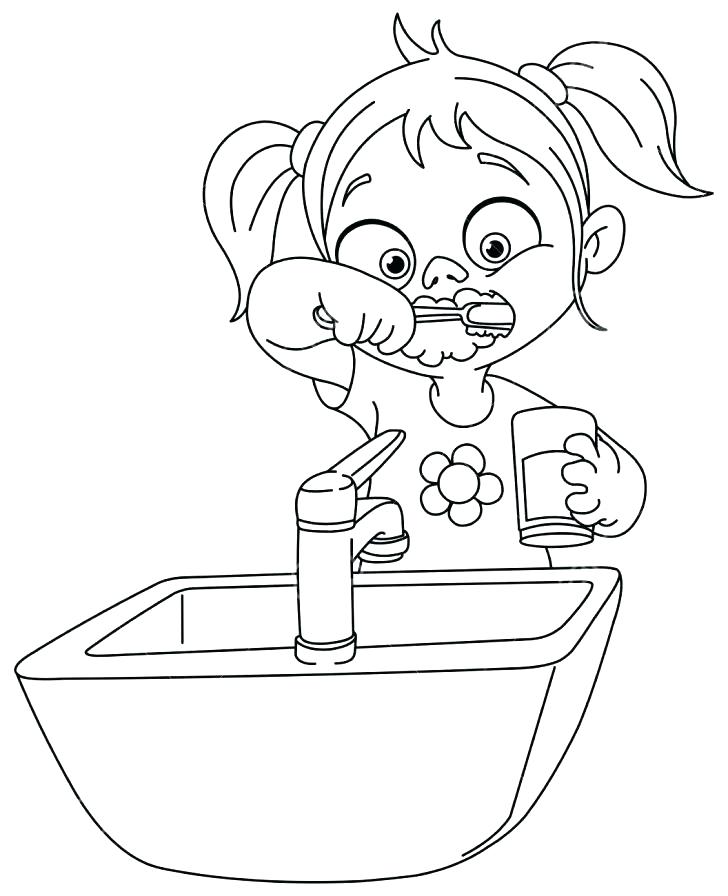 728x896 Dental Coloring Sheets Tooth Coloring Pages Printable Free