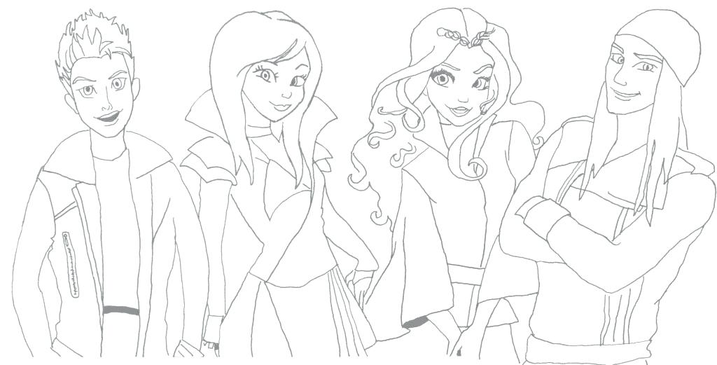 1024x521 Descendants Coloring Pages Descendants Coloring Pages