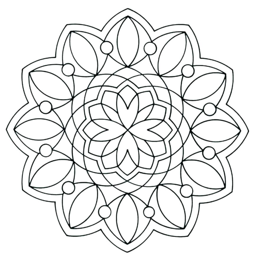 865x891 Geometric Coloring Pages Printable Deepart