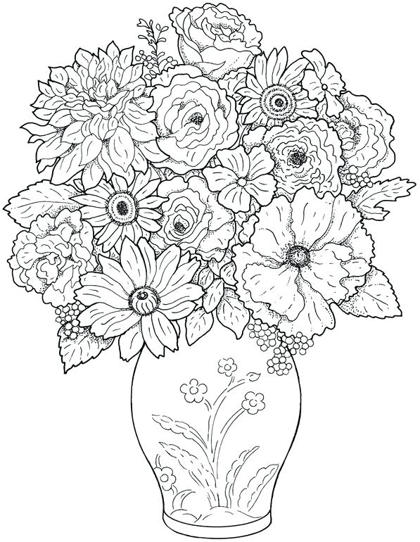 597x770 Free Printable Difficult Coloring Pages Free Printable Flower