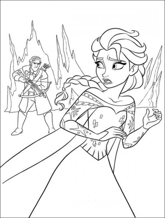 550x727 Free Disney's Frozen Coloring Pages