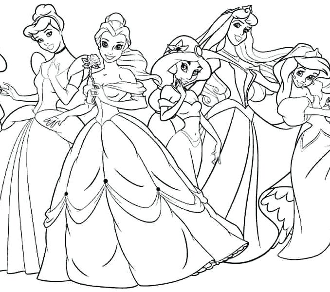 678x600 Princess Coloring Pages Online Princess Coloring Book Princess