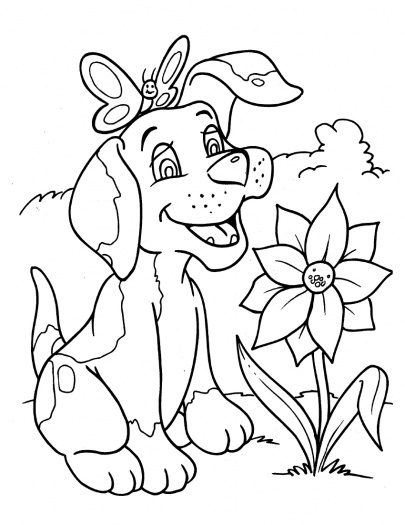 405x525 Free Printable Coloring Pages Dogs Dog Coloring Pages Free