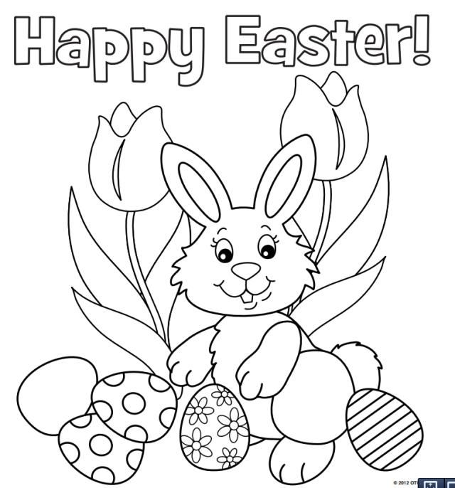 640x686 The Kids Will Love These Free, Printable Easter Bunny Coloring