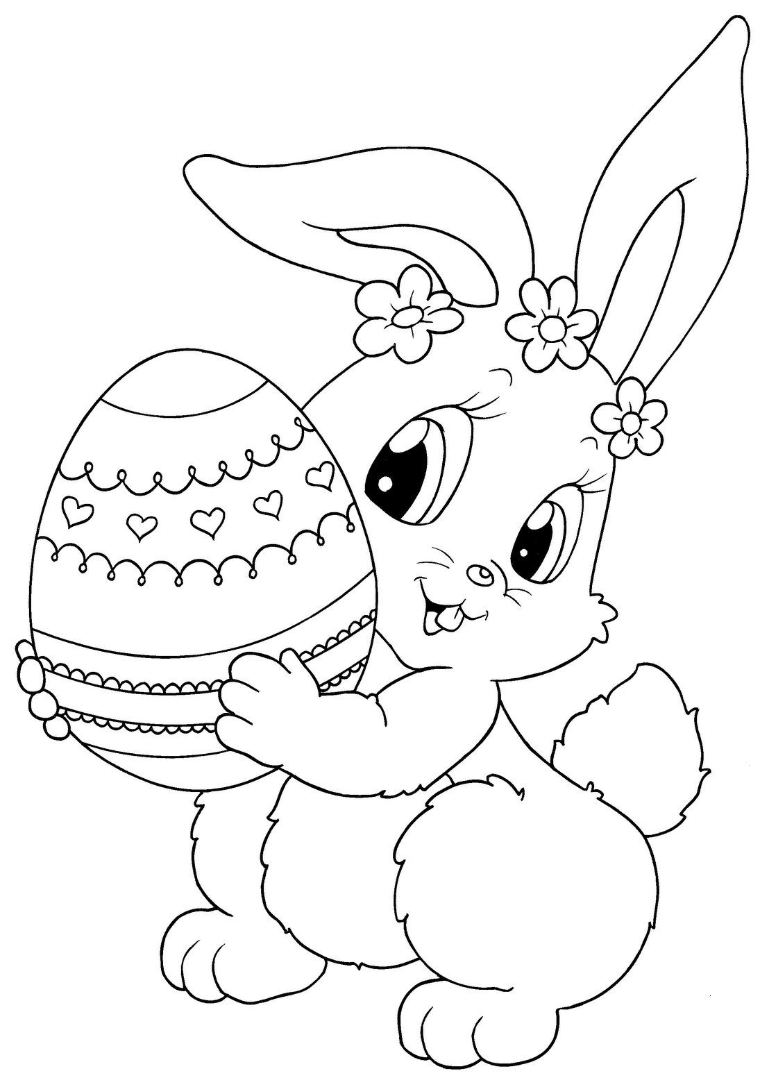 1095x1553 Top Free Printable Easter Bunny Coloring Pages Online Easter