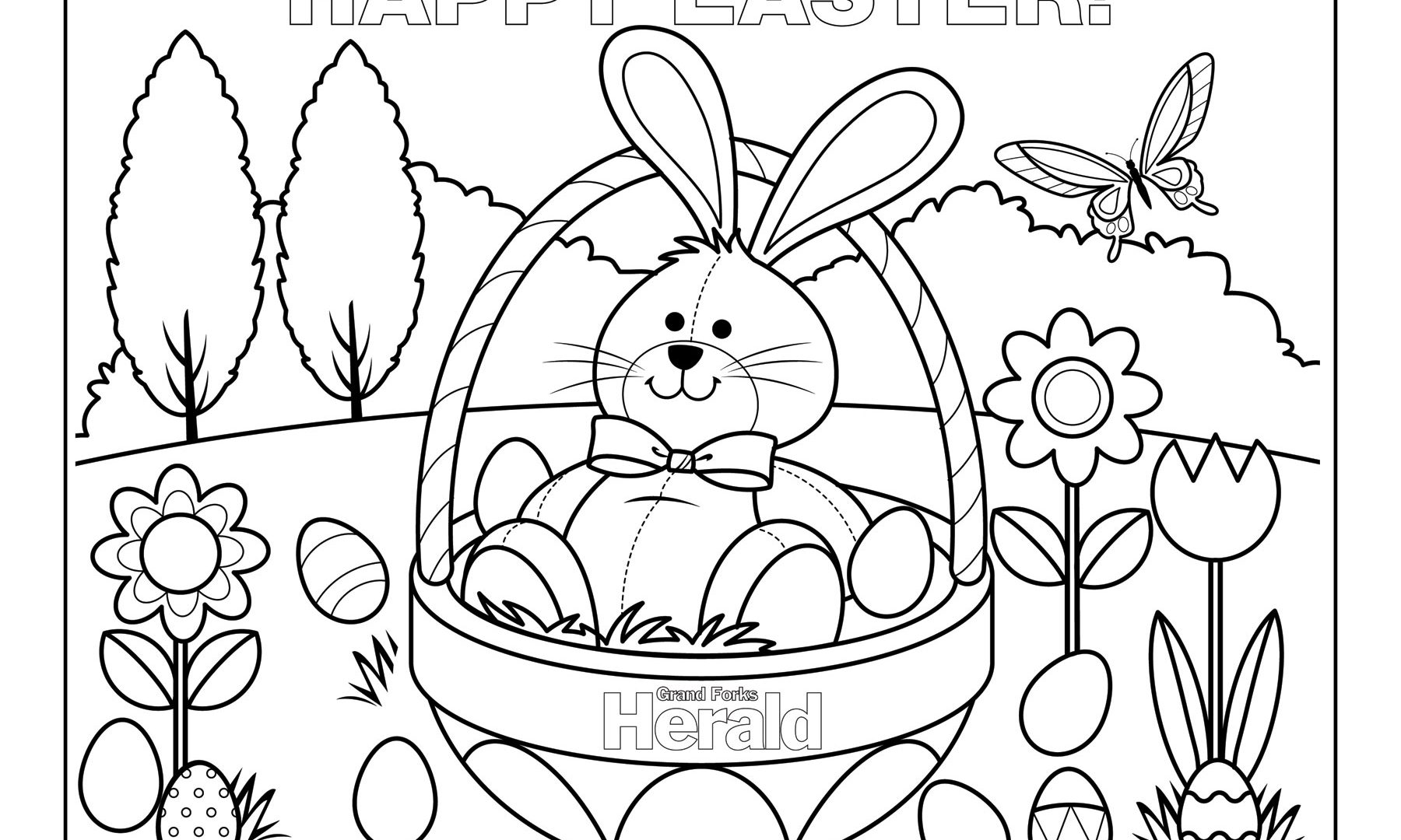 1800x1080 Freee Easter Coloring Pages For Adults Egg Happy Online Clever