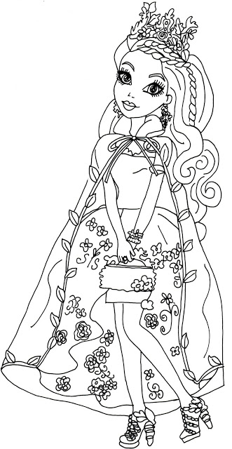 331x640 Free Printable Ever After High Coloring Pages Ashlynn Ella