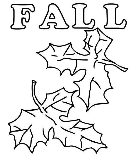 580x648 Fall Coloring Pages
