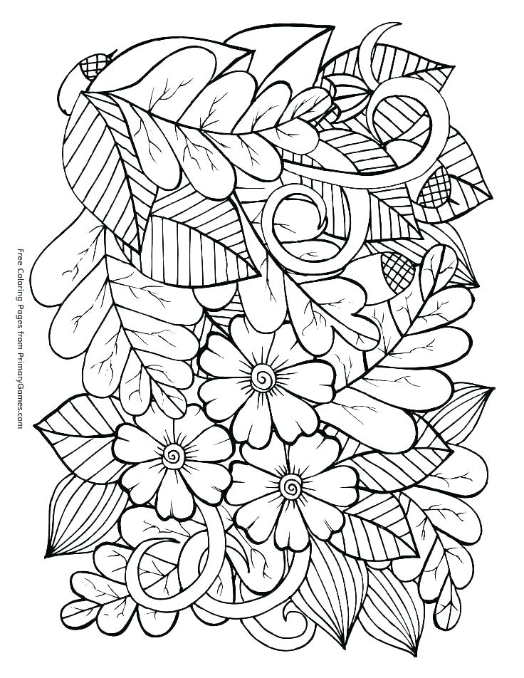 736x952 Fall Coloring Pages For Adults