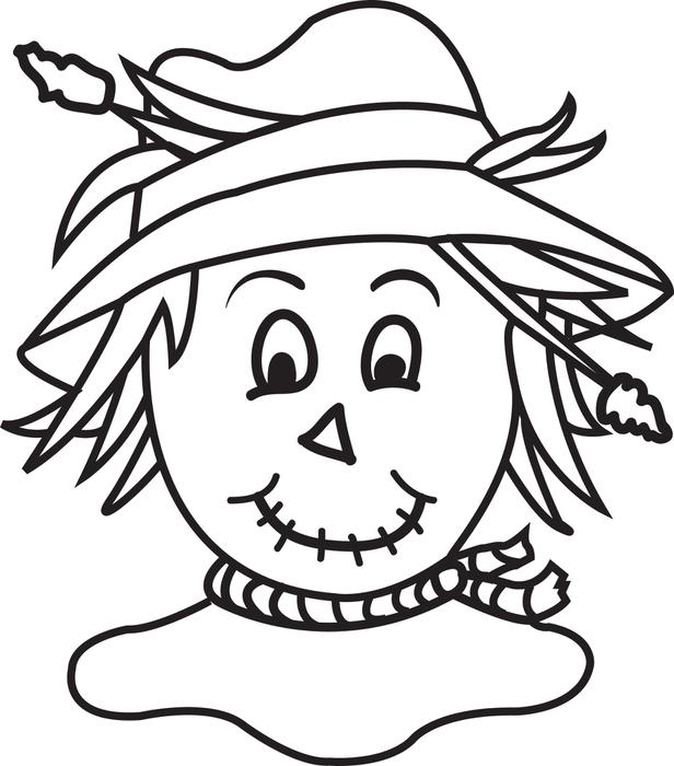 616x700 Scarecrow Coloring Pages