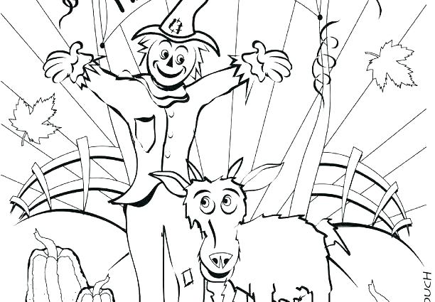 612x425 Autumn Harvest Coloring Pages Fall Printable Adult Fa