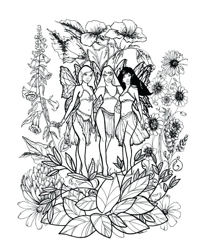 700x825 Printable Fairy Tale Coloring Pages Fantasy For Adults Page Sun