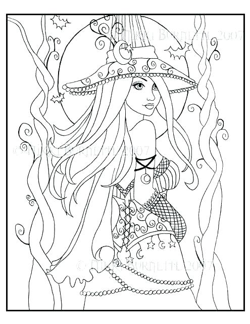 495x640 Adult Fantasy Coloring Pages