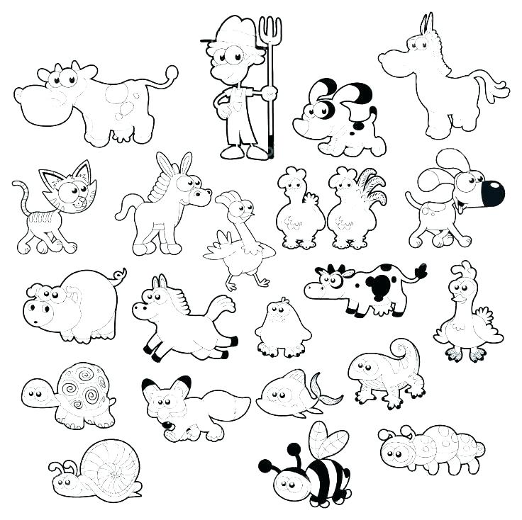 736x734 Farm Animals Coloring Sheets