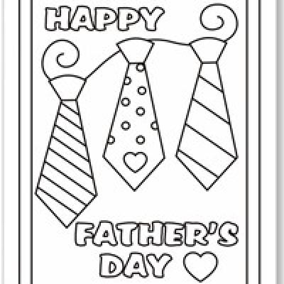 400x400 Fathers Day Coloring Pages For Kids