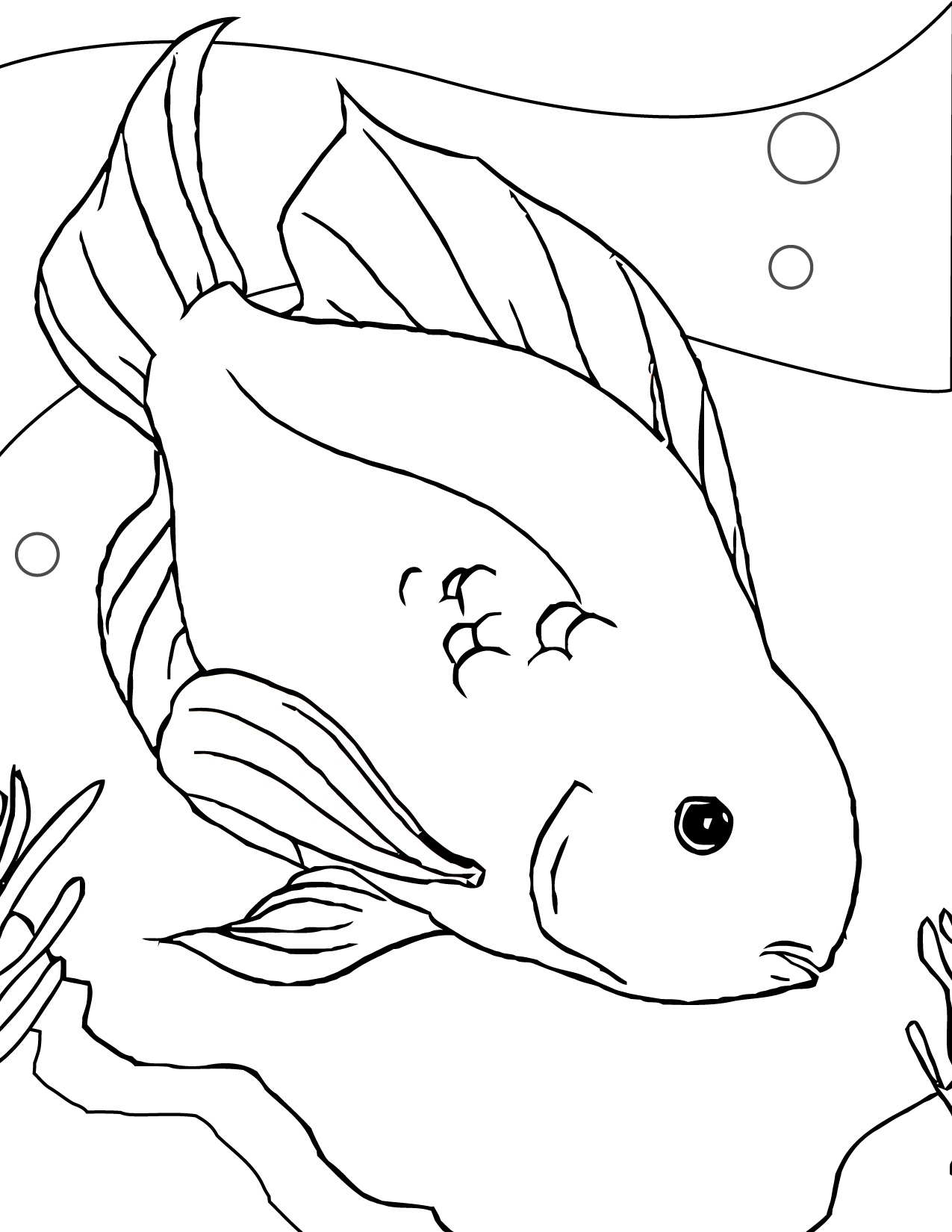 1275x1650 Coloring Pages Fish Best Of Free Printable Fish Coloring Pages