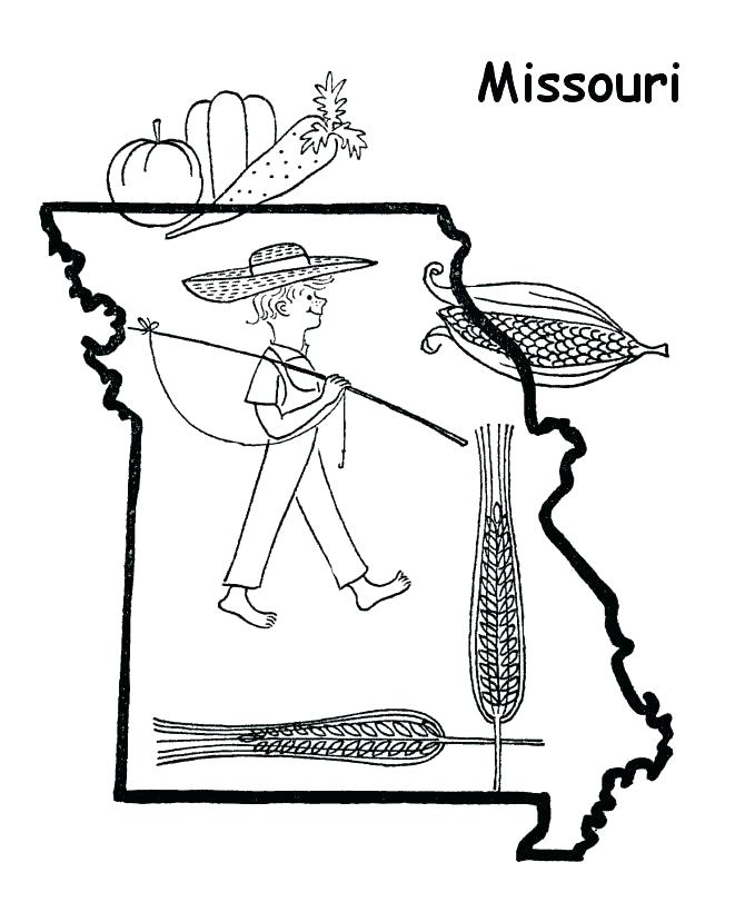670x820 Missouri State Flag Coloring Page Coloring Page Free Printable