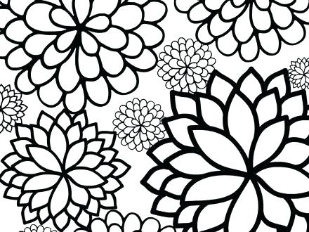440x330 Printable Flower Coloring Pages Icontent
