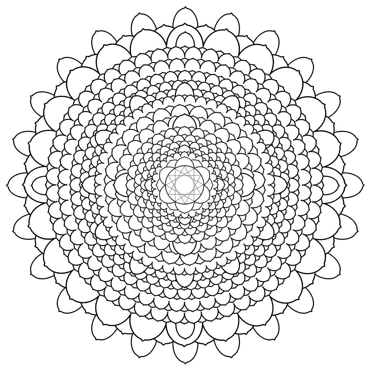 1200x1200 Simple Free Printable Mandalang Pages Easy Flower Mandala Coloring