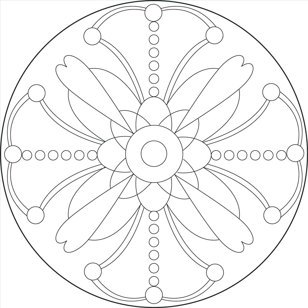1023x1023 Coloring Pages Printable Abstract Coloring Pages Good Mandala