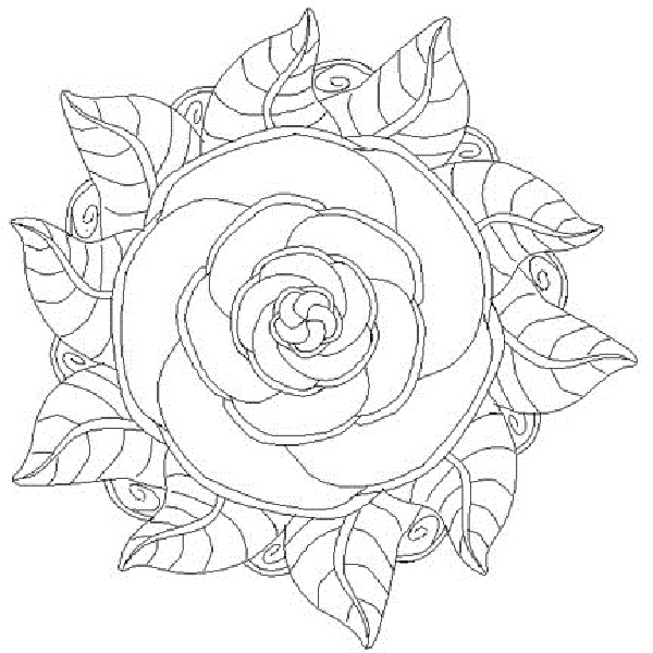 600x600 Printable Flower Mandala Coloring Pages Free Printable Mandala