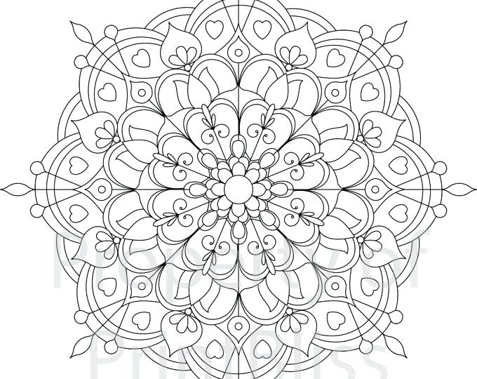 680x540 Coloring Pages For Adults Mandala Surprising Free Printable
