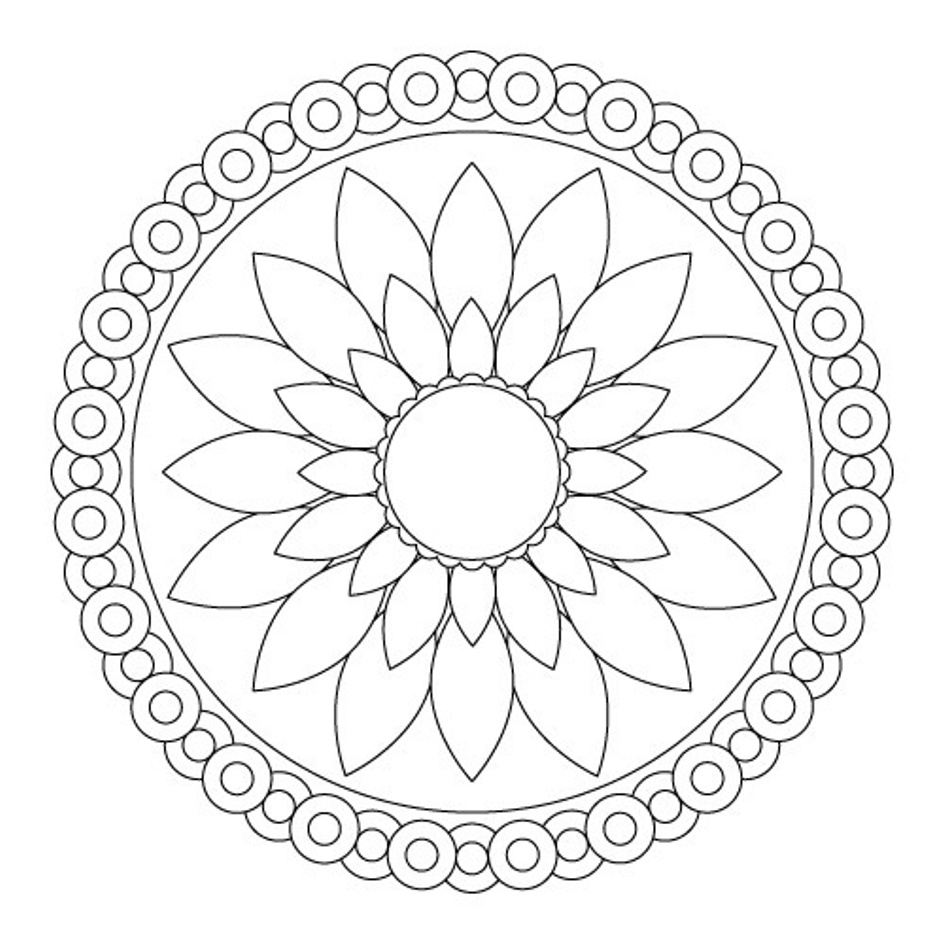 945x945 Cool Mandala Coloring Pages Free Printable Coloring Pages