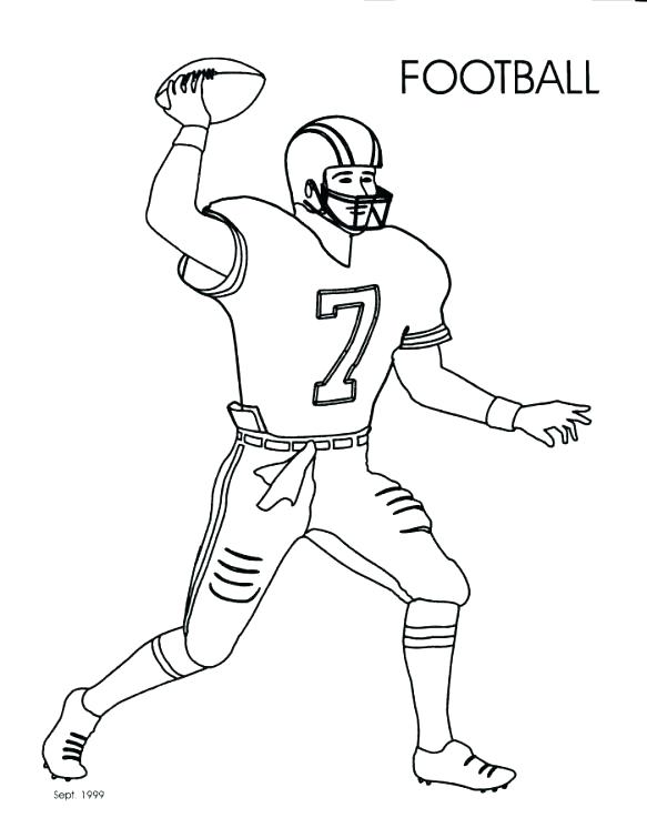 583x755 Football Coloring Pages Printable Football Coloring Pages For Kids