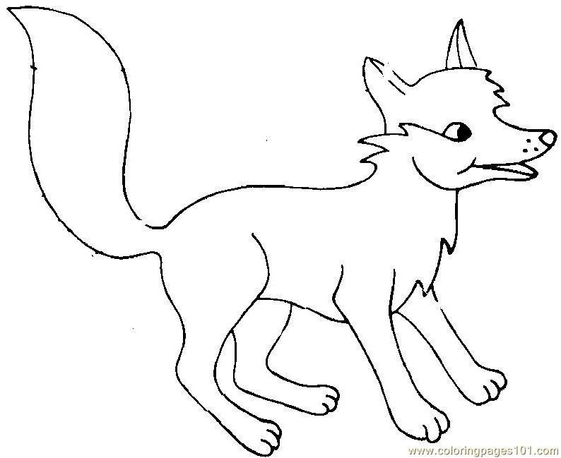 794x649 Fox Coloring Page