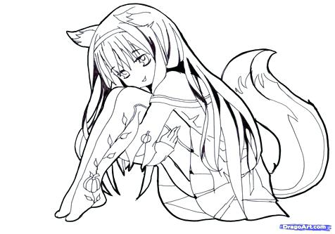 476x333 Fox Coloring Pages Best Ever Of Anime Fox Coloring Pages Cute Cat