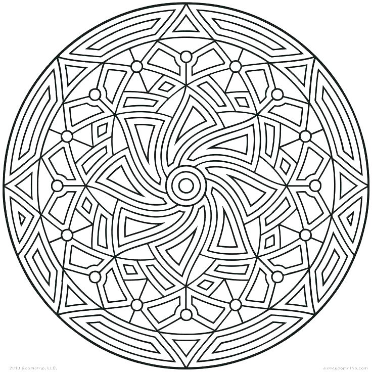 736x736 Geometric Coloring Page Geometric Coloring Pages Printable Design