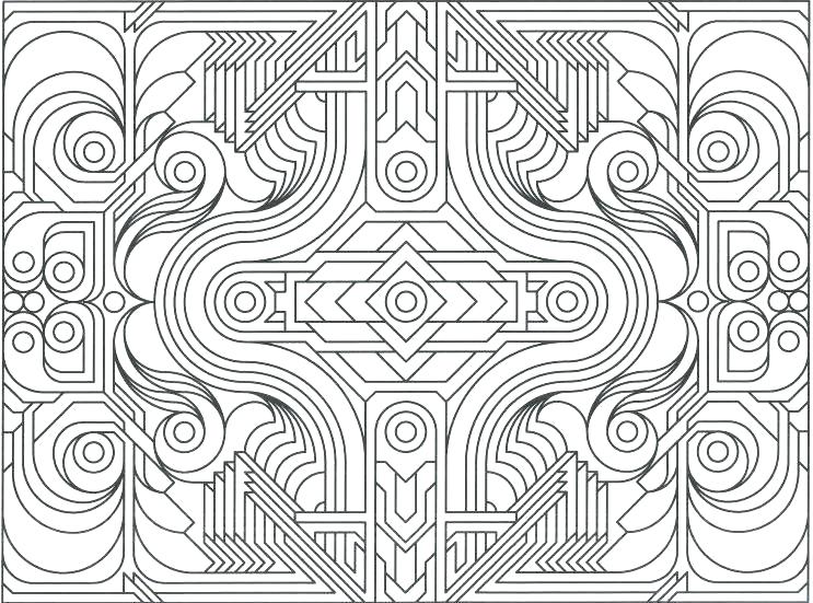 743x551 Geometric Coloring Page Pattern Coloring Books Geometric Design