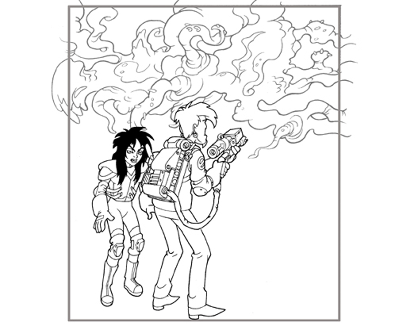1397x1142 Printable Ghostbusters Coloring Pages Free Pictures Of Things