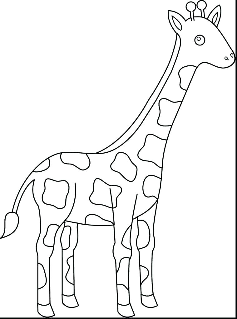 759x1024 Giraffe Coloring Pages Printable