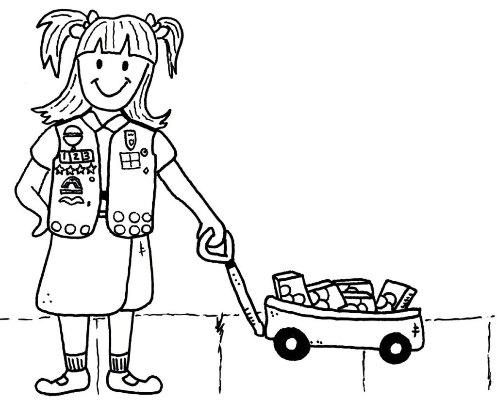 1024x825 Free Girl Scout Cookie Coloring Pages Free