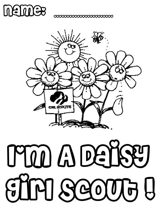577x730 Girl Scout Daisy Coloring Pages Girl Scout Coloring Pages
