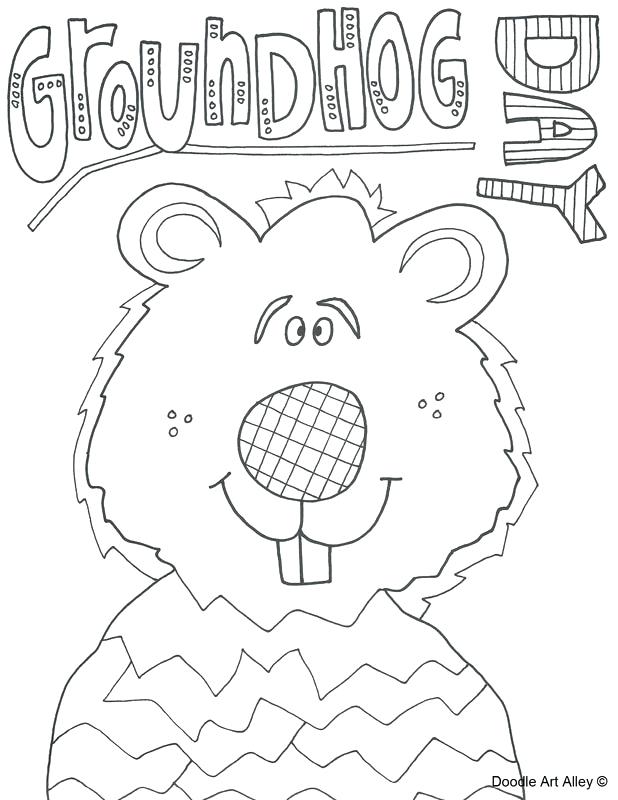 618x800 Groundhog Day Coloring Page Groundhog Coloring Page Preschool