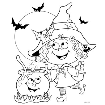 340x340 Halloween Coloring Pages Free Printable Coloring Pages