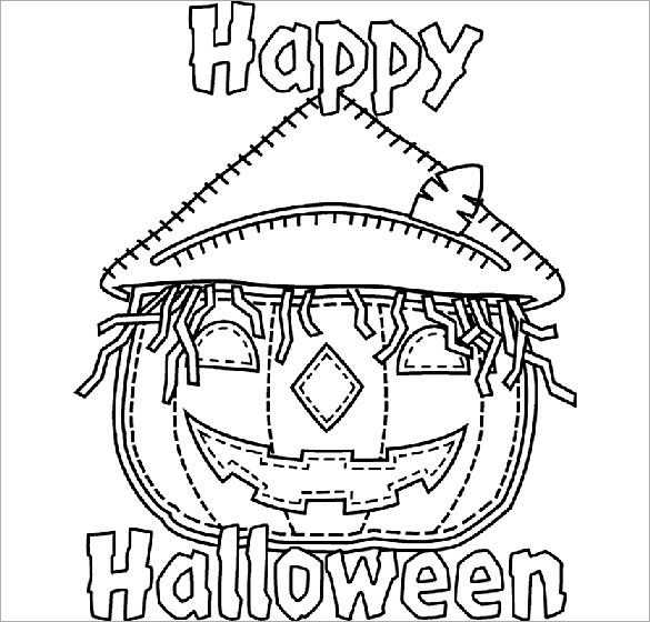 585x560 Halloween Coloring Pages