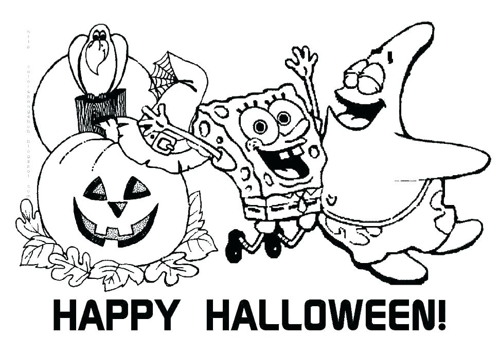 970x693 Halloween Color Pages
