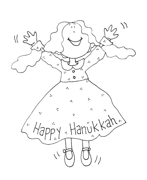 564x694 Hanukkah Coloring Pages Printable