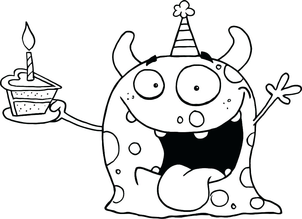 1024x741 Free Happy Birthday Coloring Pages To Print Free Printable Happy