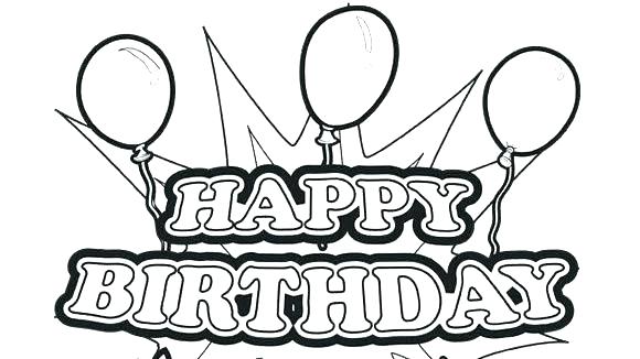 580x326 Free Printable Birthday Coloring Pages Printable Birthday Coloring