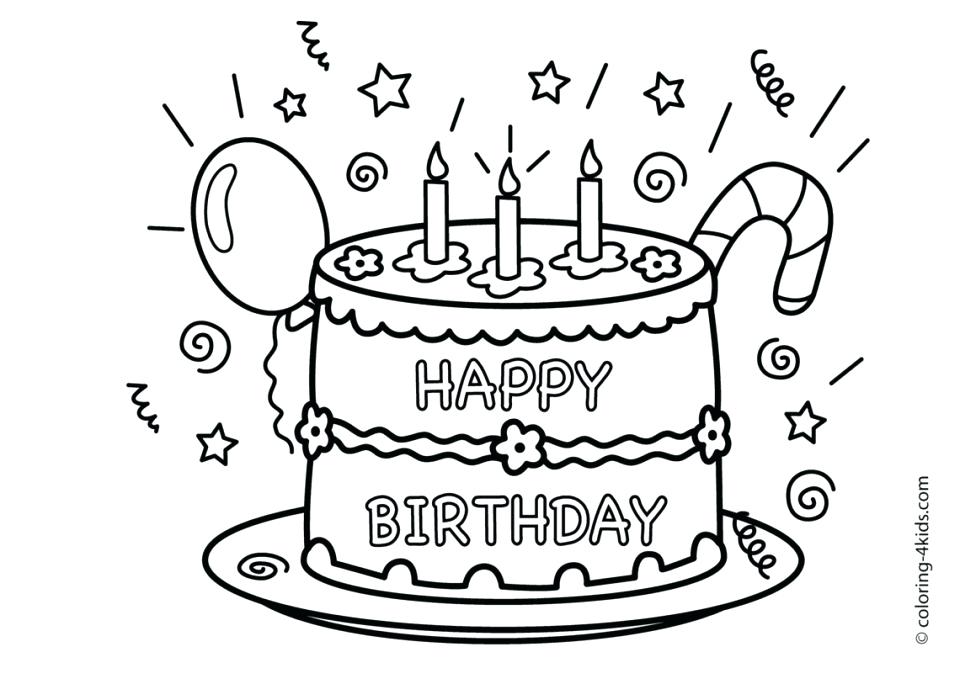 960x684 Free Printable Happy Birthday Coloring Pages Printable Printable