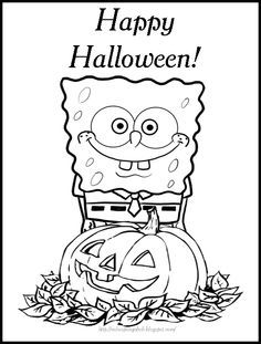 236x311 Spongebob Halloween Coloring Page Holiday Coloring