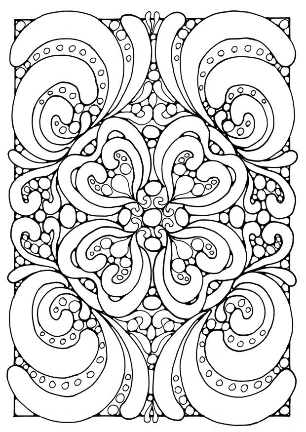 620x875 Hard Coloring Pages For Adults