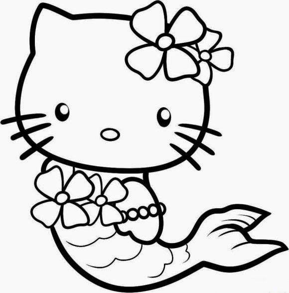 Free Printable Hello Kitty Coloring Pages