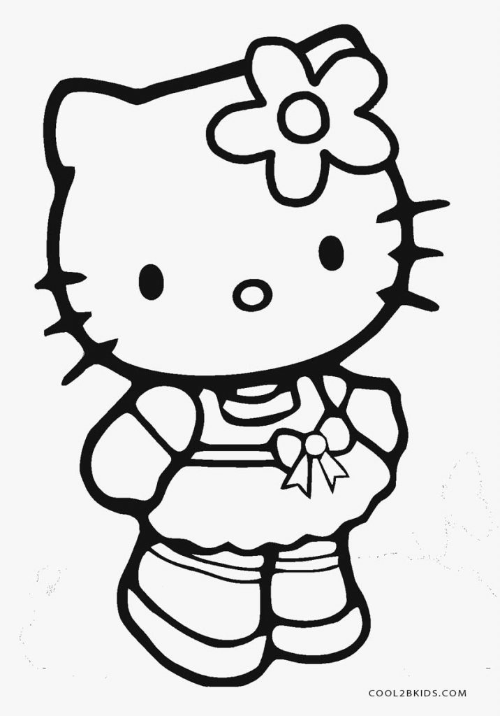 716x1024 Hello Kitty Coloring Page