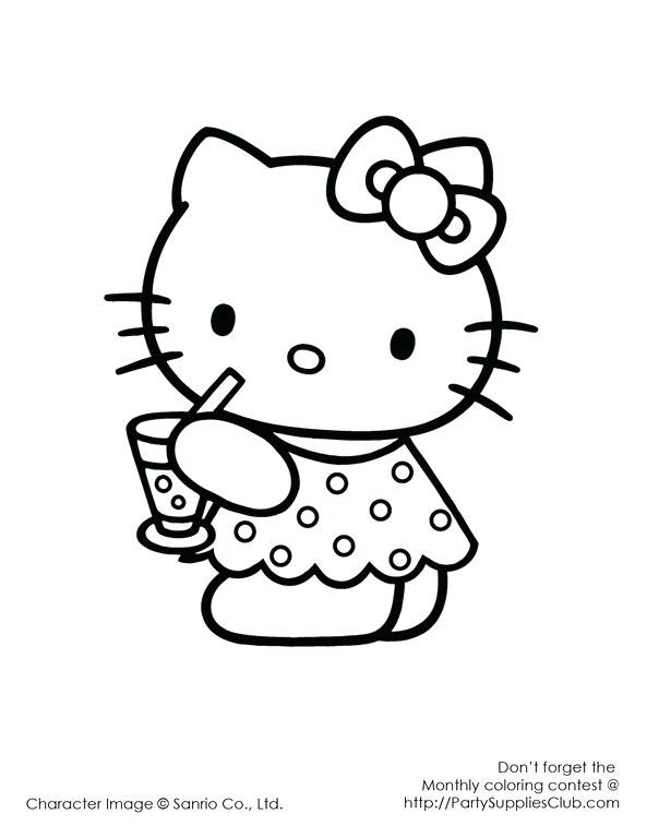593x768 Hello Kitty Coloring Pictures To Print Free Printable Coloring