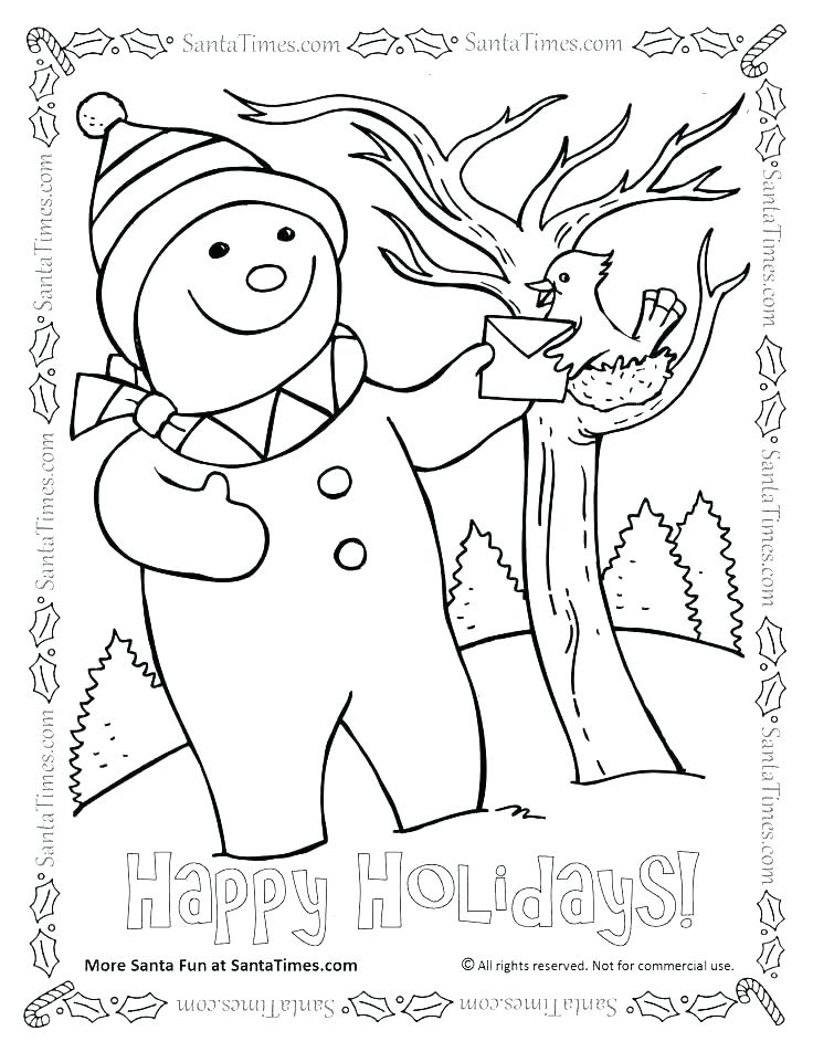 736x952 Holidays Coloring Pages Winter Holiday Coloring Pages On Coloring